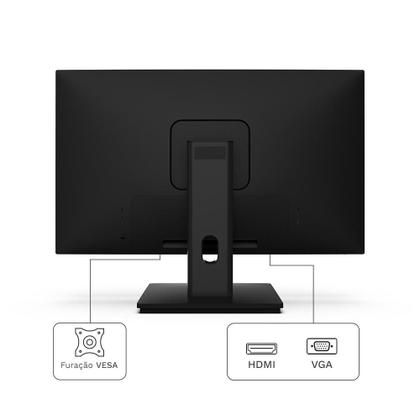 Imagem de Monitor 24" LED, Widescreen, 75Hz, 2ms, FullHD+ 1920x1080, HDMI, VGA, VESA, Ajuste de inclinação - M24HQ