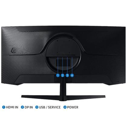 Imagem de Monitor 34" Gamer Samsung Odyssey G5, Tela curva VA, 165Hz, WQHD (3.440 x 1.440), 1ms, HDR10, Freesync Premium, LC34G55TWWLMZD
