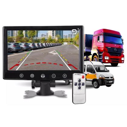 Imagem de Monitor 9 Polegadas Touch Com Controle Lcd P/ Câmera De Ré