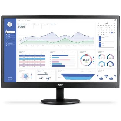 Imagem de Monitor AOC 18.5 E970SWHNL HDMI VGA Preto