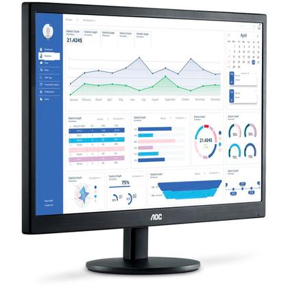 Imagem de Monitor AOC 18,5" HD LED 60Hz HDMI/VGA E970SWHNL