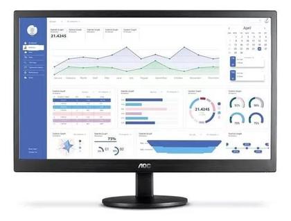 Imagem de Monitor AOC E970SWNL led 18.5" preto 100V/240V