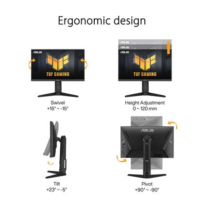 180fps ASUS TUF Gaming 24\" VG249QL3A 本体 Monitor Gamer Asus TUF Gaming VG249Q3A, 23,8 Pol, Full HD