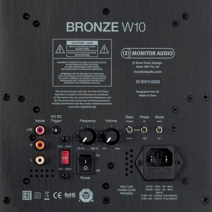 Imagem de Monitor Audio Bronze W10 6G Subwoofer ativo para Home Theater de 10" com 220w Class-D Preto