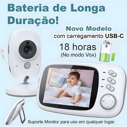 Imagem de Monitor de Bebê Câmera Sem Fio Visão Noturna Dual Áudio bidirecional Segurança Infantil Baby Monitor VB603