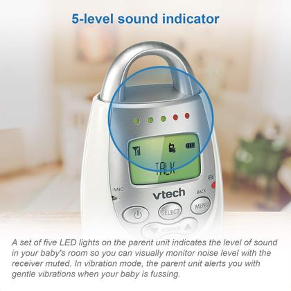 Imagem de Monitor de Bebê VTech DM221 com Alcance de 300m e Luz Noturna