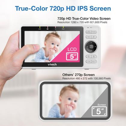 Imagem de Monitor de Bebê WiFi Inteligente VTech VM901 - Câmera 1080p e Tela de 5"