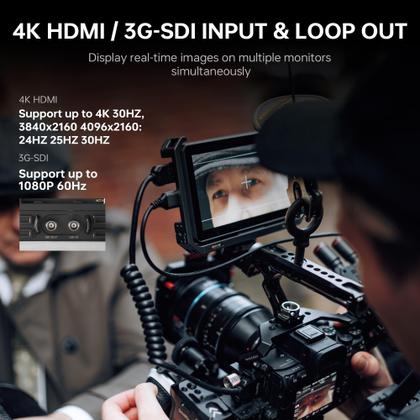 Imagem de Monitor de campo de câmera VILTROX DC-X3 2000Nits tela sensível ao toque de 6 polegadas