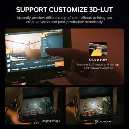 Imagem de Monitor de campo de câmera VILTROX DC-X3 2000Nits tela sensível ao toque de 6 polegadas