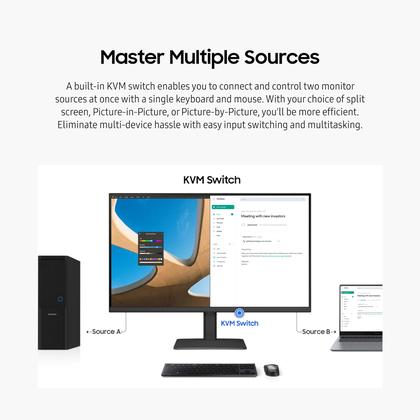 Imagem de Monitor de computador SAMSUNG 24 ViewFinity S6 (S60UD) QHD 100Hz
