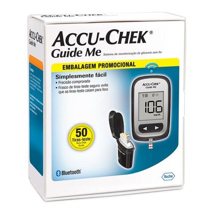 Imagem de Monitor de Glicemia Accu-Chek Guide Me + Tiras 50 Unidades
