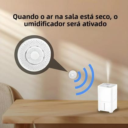 Imagem de Monitor De Qualidade Do Ar Inteligente WiFi Zigbee Sensor De Formaldeído CO2 Temperatura Umidade