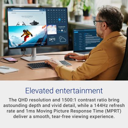 Imagem de Monitor Dell S2725DC 27" QHD 144Hz USB-C com Caixas de Som Integradas