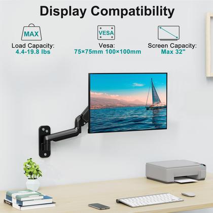 Imagem de Monitor ErgoFocus para Parede - 17 a 32 Polegadas (Telas Planas e Curvas)