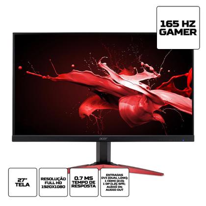 Acer 27インチ FHD LEDモニター Monitor Gamer Acer LED 27 Widescreen, Full HD, HDMI, FreeSync, Som