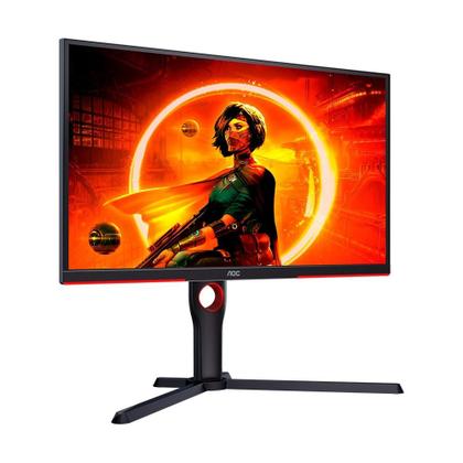 Imagem de Monitor Gamer AOC 24.5", 240Hz, Full HD, 0.5ms, FreeSync Premium, HDR 10, DisplayPort e HDMI, Altura Ajustável - 25G3ZM
