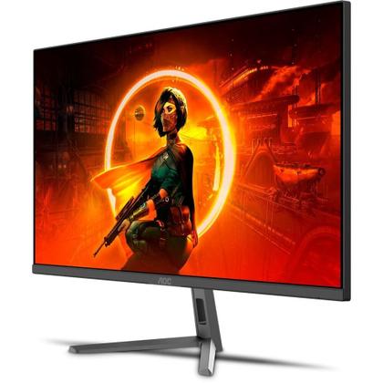 Imagem de Monitor Gamer AOC 24", Full HD, 180Hz, 1ms, IPS, DisplayPort e HDMI, FreeSync, HDR, Preto - 24G30E