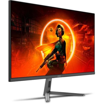 Imagem de Monitor Gamer AOC 24", Full HD, 180Hz, 1ms, IPS, DisplayPort e HDMI, FreeSync, HDR, Preto - 24G30E