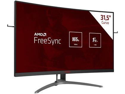 Imagem de Monitor Gamer AOC Agon Curvo 31.5" 165Hz Full HD 1ms DisplayPort/HDMI FreeSync - AG323FCXE