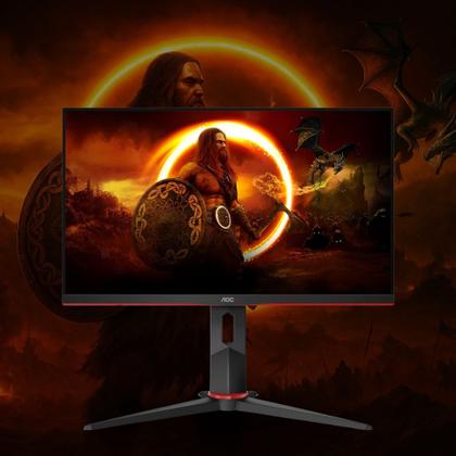 Imagem de Monitor Gamer AOC Hero 24" 165Hz 1ms Ajuste de Altura 24G2S/BK