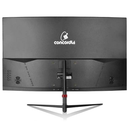 Imagem de Monitor Gamer Curvo Concórdia 27", Full HD, 200Hz, 1ms, DisplayPort e HDMI, FreeSync, Som Integrado, Preto - CZ270F