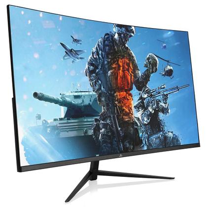 Imagem de Monitor Gamer Curvo Concórdia 27", Full HD, 200Hz, 1ms, DisplayPort e HDMI, FreeSync, Som Integrado, Preto - CZ270F