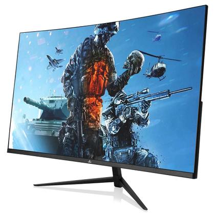 Imagem de Monitor Gamer Curvo Concórdia 27", Full HD, 200Hz, 1ms, DisplayPort e HDMI, FreeSync, Som Integrado, Preto - CZ270F