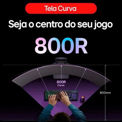 Imagem de Monitor Gamer Curvo LG UltraGear OLED 45", 2K QHD, 240Hz, 0.03ms, FreeSync Premium Pro, G-Sync, HDR400 - 45GS95QE