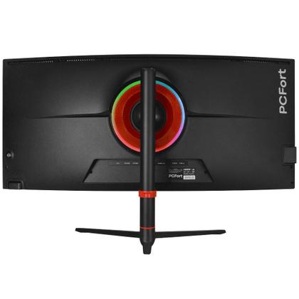 Imagem de Monitor Gamer Curvo PCFort W340I165 34" Ultrawide QHD 1ms 165Hz 99% sRGB 2xDisplay Port 2xHDMI 4xUSB Free-sync/Gsync HDR