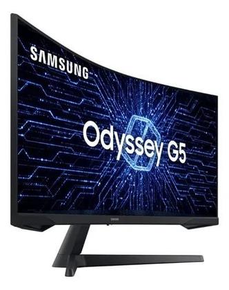 Imagem de Monitor Gamer Curvo Samsung Odyssey G5 34 Ultrawide 165 Hz 1ms Preto Bivolt