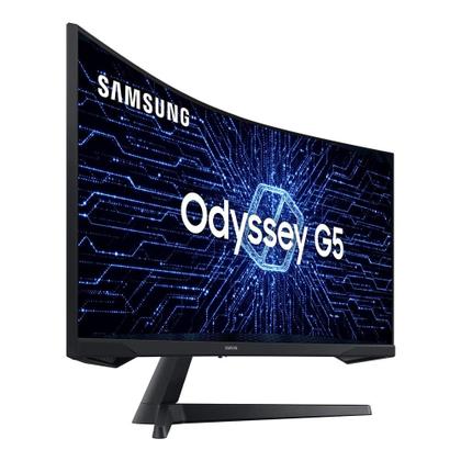 Imagem de Monitor Gamer Curvo Samsung Odyssey G5 34", WQHD, 165Hz, 1ms, FreeSync Premium, HDR10 - LC34G55TWWLMZD