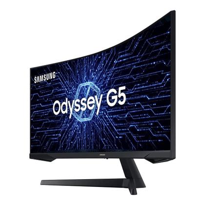 Imagem de Monitor Gamer Curvo Samsung Odyssey G5 34", WQHD, 165Hz, 1ms, FreeSync Premium, HDR10 - LC34G55TWWLMZD