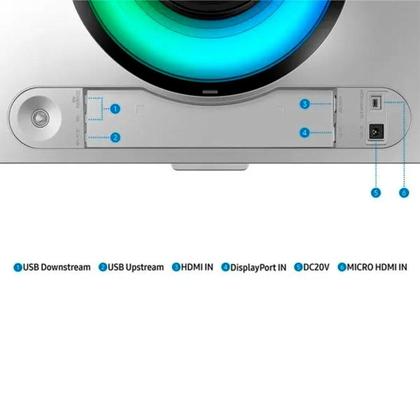 Imagem de Monitor Gamer Curvo Samsung Odyssey OLED G9 49", DQHD, 240Hz, 0.03ms, FreeSync Premium Pro, G-Sync, Altura Ajustável, Som integrado - LS49CG930SLMZD