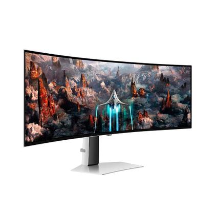 Imagem de Monitor Gamer Curvo Samsung Odyssey OLED G9 49", DQHD, 240Hz, 0.03ms, FreeSync Premium Pro, G-Sync, Altura Ajustável, Som integrado - LS49CG930SLMZD