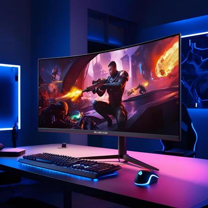 Imagem de Monitor Gamer Eras 27 Curvo Full Hd 100hz 3ms Va 8-bits - Preto