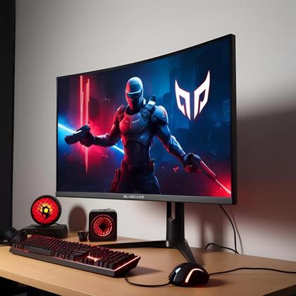 Imagem de Monitor Gamer Eras 27 Curvo Full Hd 100hz 3ms Va 8-bits - Preto