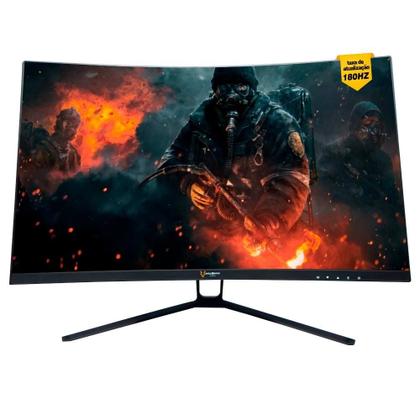 Imagem de Monitor Gamer Husky Storm 27' LED, Curvo, 180Hz, Full HD, 1ms, DisplayPort e HDMI, 99% sRGB, Adaptive Sync, Ajuste de Ângulo - HGMT001