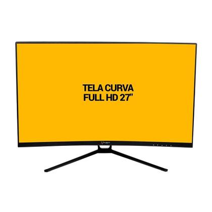 Imagem de Monitor Gamer Husky Storm 27' LED, Curvo, 180Hz, Full HD, 1ms, DisplayPort e HDMI, 99% sRGB, Adaptive Sync, Ajuste de Ângulo - HGMT001