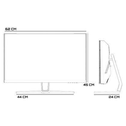 Imagem de Monitor Gamer Husky Storm 27' LED, Curvo, 180Hz, Full HD, 1ms, DisplayPort e HDMI, 99% sRGB, Adaptive Sync, Ajuste de Ângulo - HGMT001
