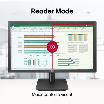 Imagem de Monitor Gamer LG 21,5" LED VA Full HD 75hz AMD FreeSync HDMI VGA VESA 1920x1080 - 22MP410-B