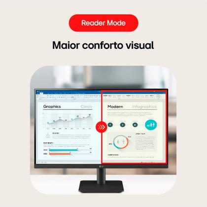 Imagem de Monitor Gamer LG 24" Full HD IPS 100Hz 5ms Ajuste de Inclinação 24MS500 Bivolt