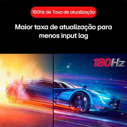 Imagem de Monitor Gamer LG UltraGear 24", FHD, 180Hz, 1ms, IPS, DP e HDMI, HDR10, FreeSync, G-Sync - 24GS60F-B