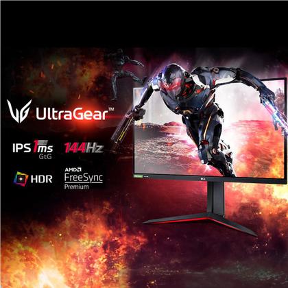Imagem de Monitor Gamer LG UltraGear 24 Full HD, 144Hz, 1ms, IPS, HDMI e DisplayPort, 99% sRGB, HDR, FreeSync Premium, VESA - 24GN60R