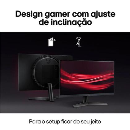 Imagem de Monitor Gamer LG UltraGear 24 Full HD, 144Hz, 1ms, IPS, HDMI e DisplayPort, 99% sRGB, HDR, FreeSync Premium, VESA - 24GN60R