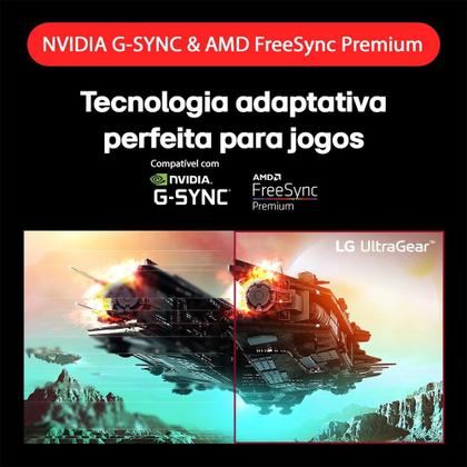 Imagem de Monitor Gamer LG UltraGear 27", 2K QHD, 240Hz, 1ms, IPS, HDR400, FreeSync Premium, G-Sync - 27GR83Q