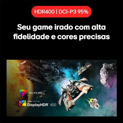 Imagem de Monitor Gamer LG UltraGear 27", 2K QHD, 240Hz, 1ms, IPS, HDR400, FreeSync Premium, G-Sync - 27GR83Q