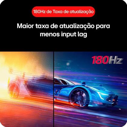 Imagem de Monitor Gamer LG UltraGear 27", FHD, 180Hz, 1ms, IPS, DP e HDMI, HDR10, FreeSync, G-Sync - 27GS60F-B