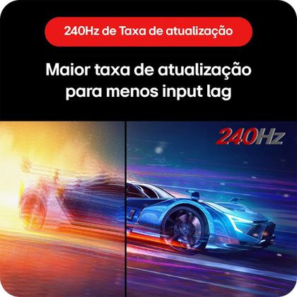 Imagem de Monitor Gamer LG UltraGear 27", FHD, 240Hz, 1ms, IPS, FreeSync Premium, G-Sync, HDR10, Altura Ajustável - 27GN750-B.AWZ