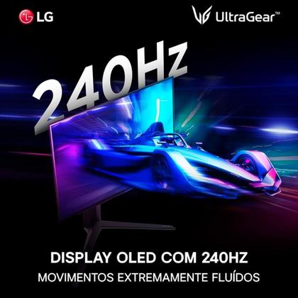 Imagem de Monitor Gamer LG UltraGear OLED 27", 2K QHD, 240Hz, 0.03ms, FreeSync Premium Pro, G-Sync, HDR400 - 27GS95QE-B