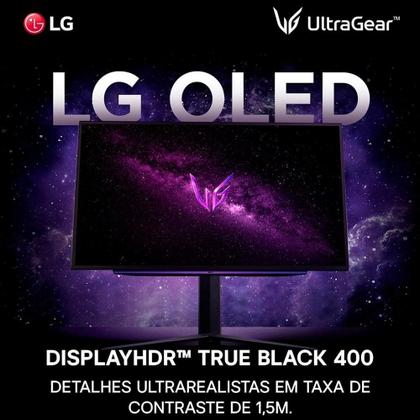 Imagem de Monitor Gamer LG UltraGear OLED 27", 2K QHD, 240Hz, 0.03ms, FreeSync Premium Pro, G-Sync, HDR400 - 27GS95QE-B